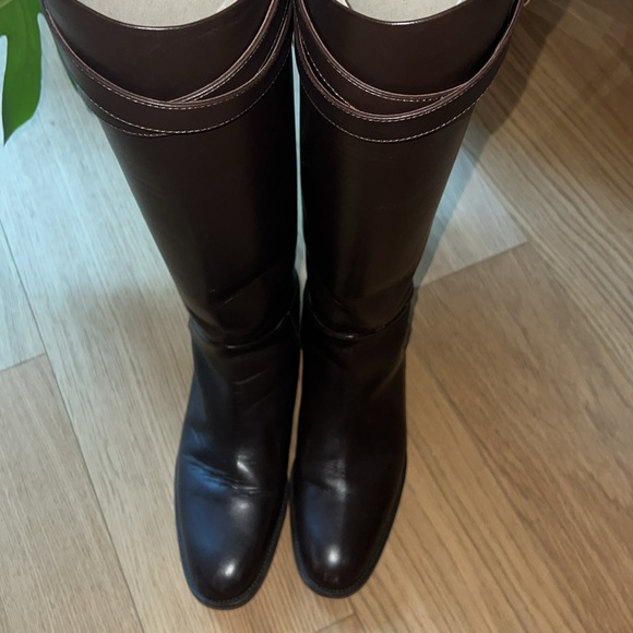 Banana Republic Brown Knee-High Leather Boots - Picture 3 of 6